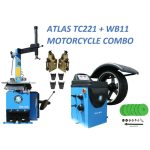 Atlas TC221 Tire Changer + WB11 Motorcycle Wheel Balancer Combo Package
